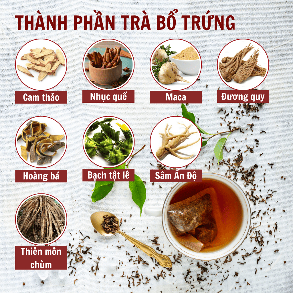 Trà bổ trứng Calen Nature Farm tăng chất lượng phôi trứng, tăng cường chức năng buồng chứng, cân bằng nội tiết tố