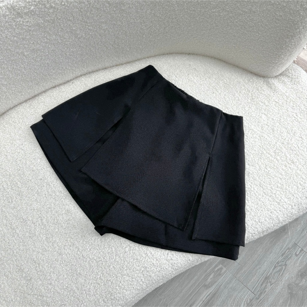 Quần Giả Váy Xẻ 2 Bên Bigsize Nữ,Quần Váy Lưng Thun Co Giãn Big Size Vải Tuyết Chéo Mềm Mại Mát GVC