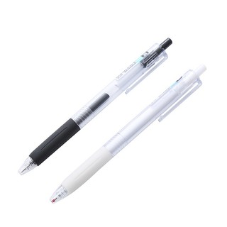 3 Bút Bi Bấm Ngòi 0.5Mm Trong Màu Đen - Thỏ Hồng VPP
