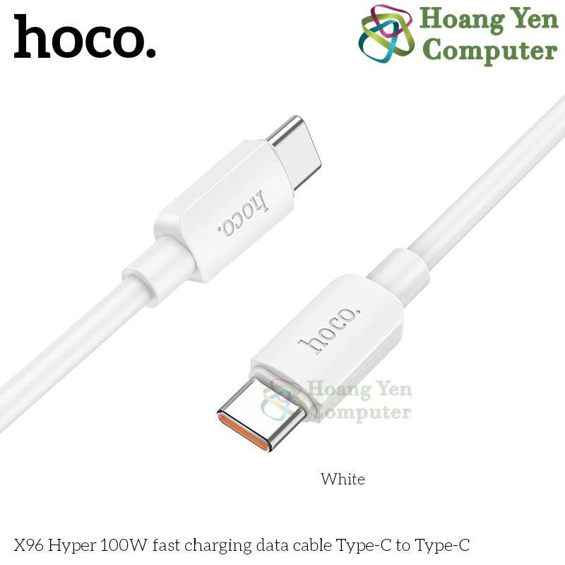Cáp Sạc 1M Hoco X96 Type C to Type C, Type C to Lighting  - Chính Hãng - Hoàng Yến Computer (MÀU SẮC NGẪU NHIÊN)