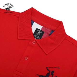 Beverly Hills Polo Club - Áo polo Ngắn tay Nam Regular Fit Đỏ Trơn -  BHPC PMRSS24TL010