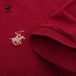 Beverly Hills Polo Club - Áo polo Ngắn tay Nam Regular Fit Đỏ đô Trơn -  BHPC PMRSS24TL002 — ảnh 5