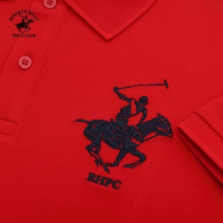 Beverly Hills Polo Club - Áo polo Ngắn tay Nam Regular Fit Đỏ Trơn -  BHPC PMRSS24TL010