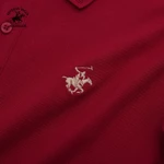 Beverly Hills Polo Club - Áo polo Ngắn tay Nam Regular Fit Đỏ đô Trơn -  BHPC PMRSS24TL002 — ảnh 4