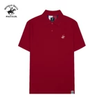 Beverly Hills Polo Club - Áo polo Ngắn tay Nam Regular Fit Đỏ đô Trơn -  BHPC PMRSS24TL002 — ảnh 1