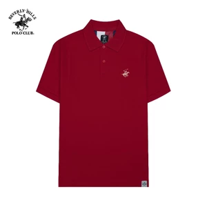 Beverly Hills Polo Club - Áo polo Ngắn tay Nam Regular Fit Đỏ đô Trơn -  BHPC PMRSS24TL002