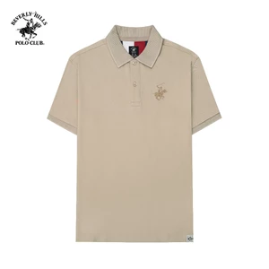 Beverly Hills Polo Club - Áo polo Ngắn tay Nam Regular Fit Nâu Trơn - BHPC PMRSS24TL007