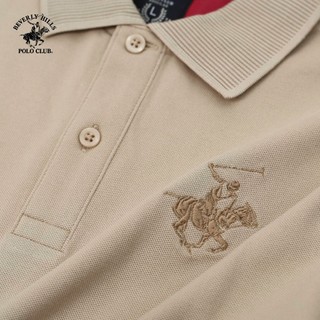 Beverly Hills Polo Club - Áo polo Ngắn tay Nam Regular Fit Nâu Trơn - BHPC PMRSS24TL007