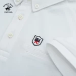 Beverly Hills Polo Club - Áo polo Ngắn tay Nam Slim Fit Trắng Trơn -  BHPC PMSSS24TL013 — ảnh 4