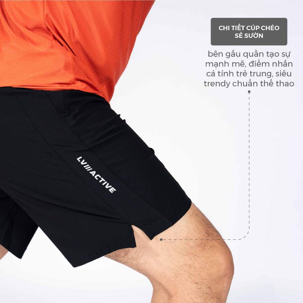 Ảnh Quần Short Thể Thao Nam LV24S04M301 Có Khoá Túi Livan Sport Chính Hãng, Quần Đùi Nam Tập Thể Thao 3