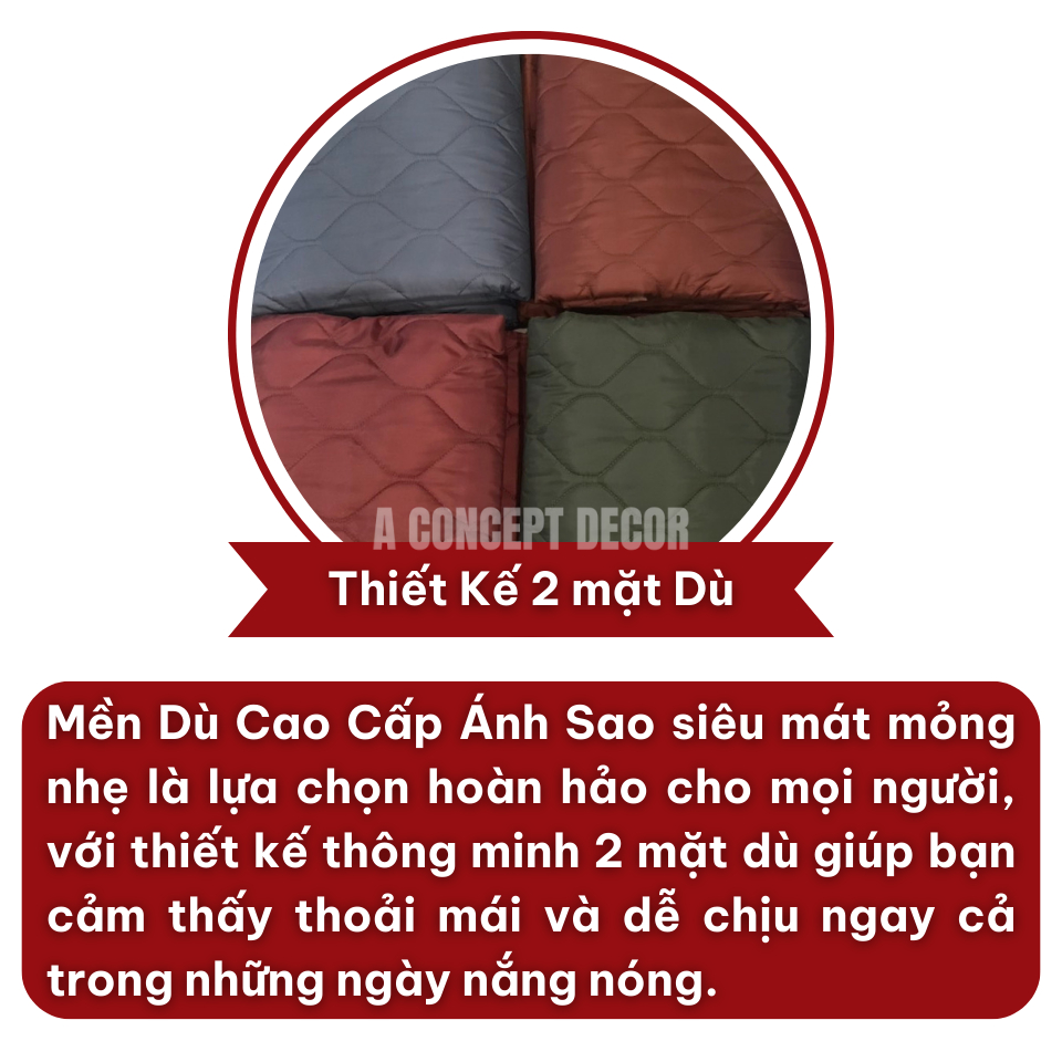 Ảnh Chăn Dù Chần Bông Cao Cấp Mền Ngủ Gấp Gọn Tiện Lợi Mỏng Nhẹ Mát Lạnh Cho Mùa Hè Văn Phòng Đi Du Lịch Xe Khách 1m5x1m9 3
