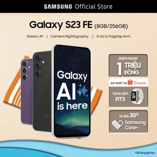 [Livestream Salim 14.7] Combo Độc Quyền: Điện Thoại Samsung Galaxy S23 FE 256GB + Đồng Hồ Thông Minh Samsung Galaxy Fit3