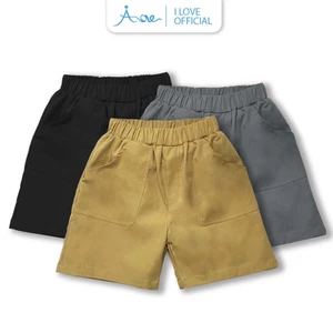 (HÀNG MỚI VỀ) AORE-ILOVE Quần đùi KAKI BÉ TRAI Form Đứng, Quần short ngắn chất kaki mềm cho bé trai từ 10-32kg