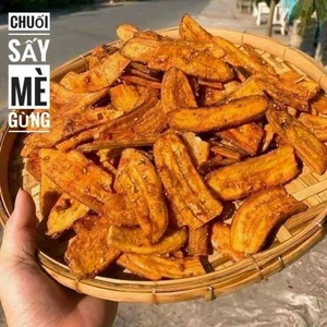 1kg Chuối sấy mè gừng giòn gãy