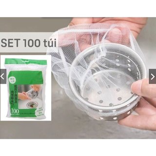 Túi 100 lưới lọc rác bồn rửa chén bát