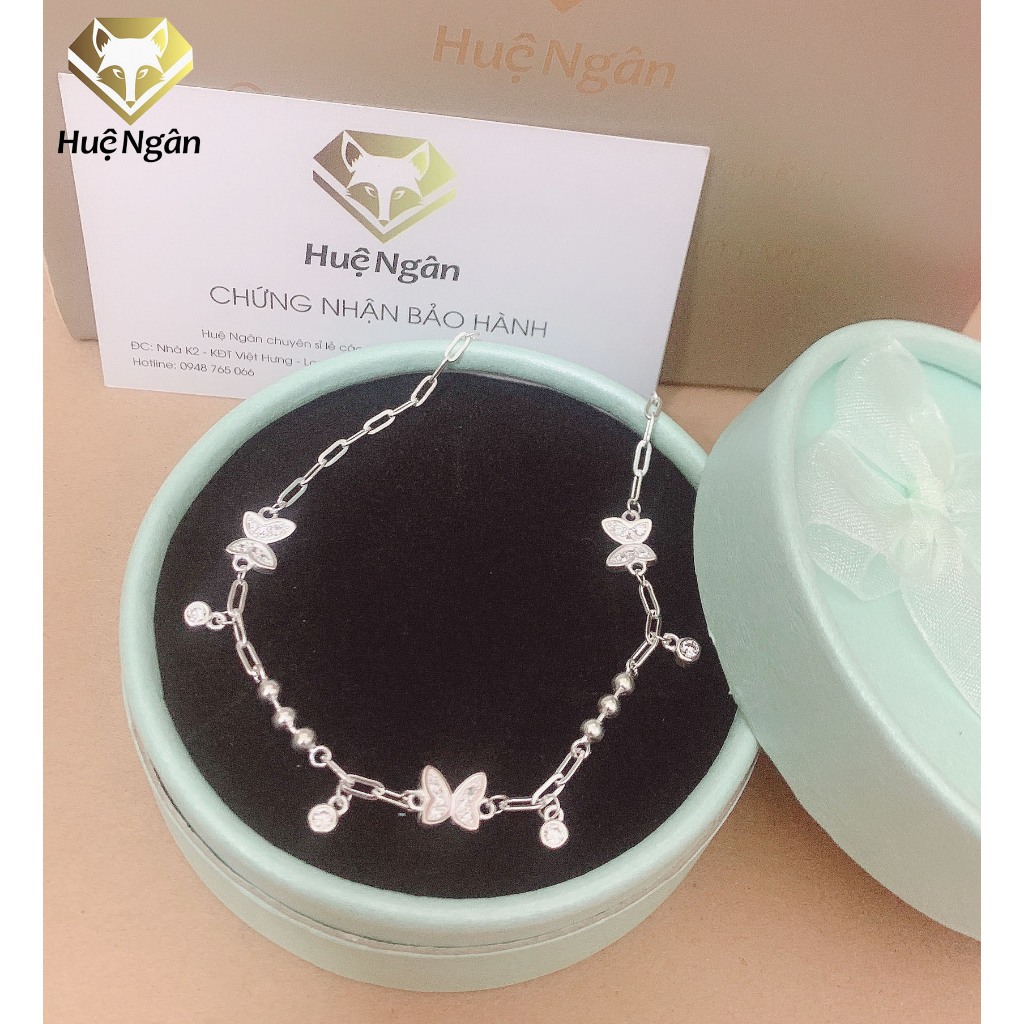 Ảnh Lắc tay bạc 925 Huệ Ngân - Uyên Ương Hồ Điệp LT0168 3
