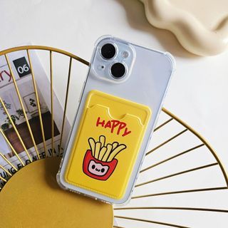 Ốp lưng iPhone Ví Trong suốt khoai tây chiên vàng cho Iphone 6/6s/7/8/x/xr/xs/11/12/13/14/15/pro/max - ct1708
