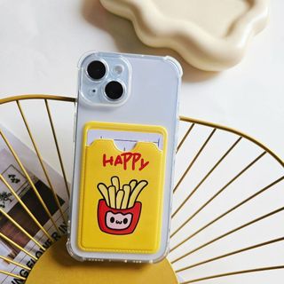 Ốp lưng iPhone Ví Trong suốt khoai tây chiên vàng cho Iphone 6/6s/7/8/x/xr/xs/11/12/13/14/15/pro/max - ct1708