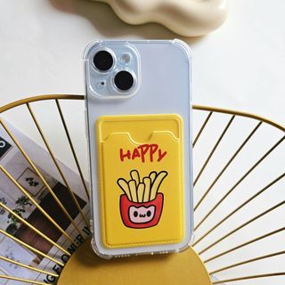 Ốp lưng iPhone Ví Trong suốt khoai tây chiên vàng cho Iphone 6/6s/7/8/x/xr/xs/11/12/13/14/15/pro/max - ct1708