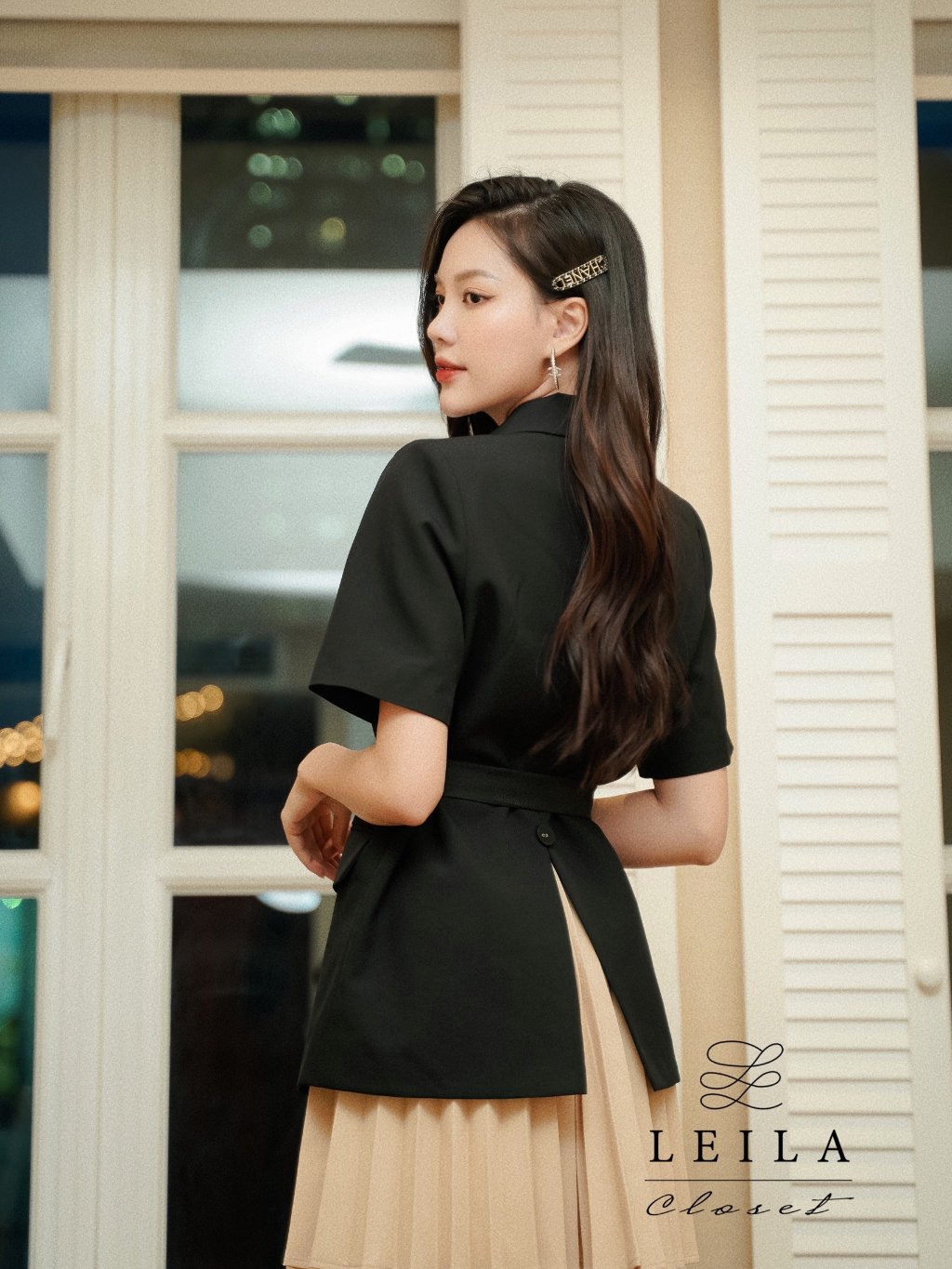 Ảnh LEILA CLOSET | Chân váy thiết kế Gina xếp li, kèm belt 1