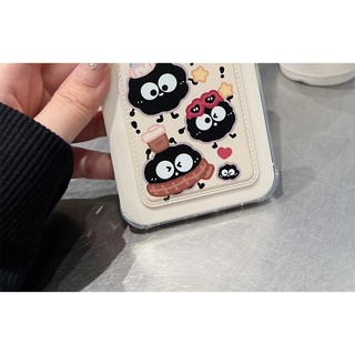 Ốp lưng iPhone Ví Trong suốt bồ hóng đen cho Iphone 6/6s/7/8/x/xr/xs/11/12/13/14/15/pro/max ct1712