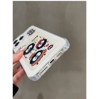 Ốp lưng iPhone Ví Trong suốt bồ hóng đen cho Iphone 6/6s/7/8/x/xr/xs/11/12/13/14/15/pro/max ct1712