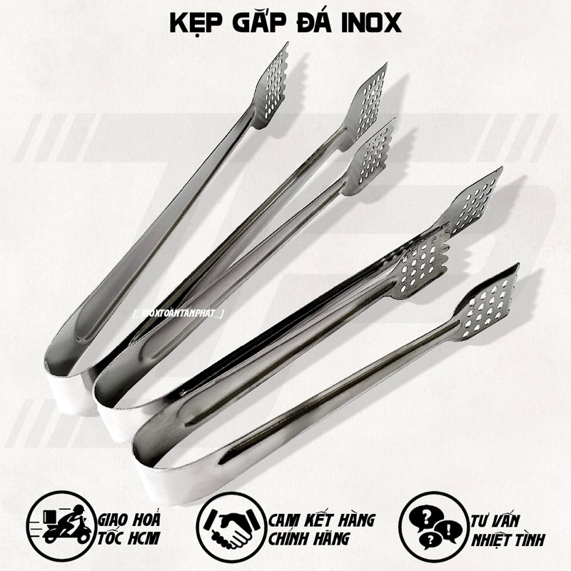 Kẹp Gắp Đá Inox - Kẹp Gắp Than Inox - Kẹp Gắp Inox | Shopee Việt Nam