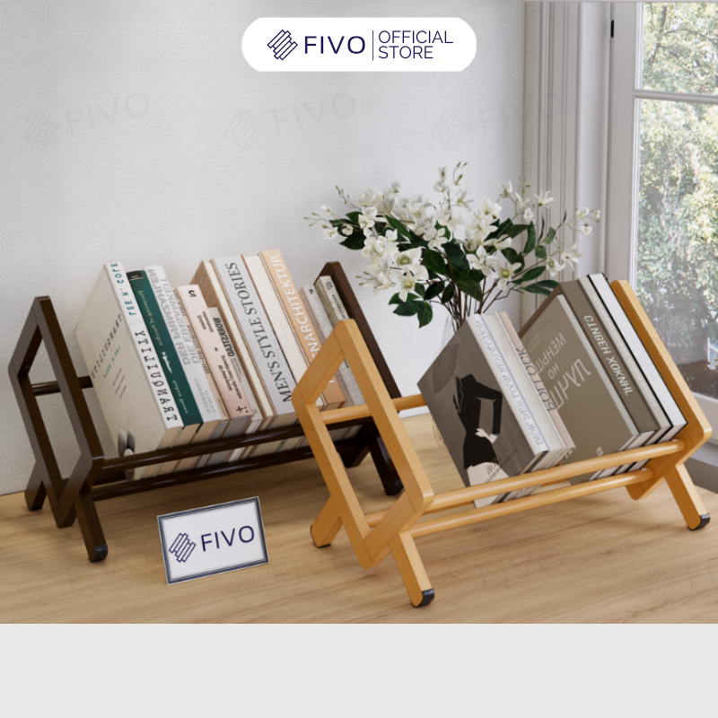 Review Kệ Sách Gỗ Tre Mini FB28 FIVO: Gọn Gàng Bàn Làm Việc, Decor Cực Xinh!