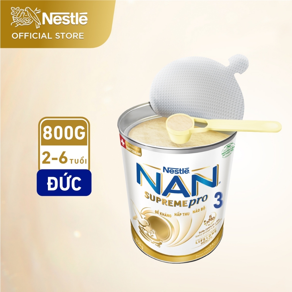 Ảnh Sữa Bột Nestlé NAN SupremePro 3 với 5HMO giúp tăng đề kháng, đạm Gentle Optipro giúp dễ hấp thu & hỗ trợ mẫn cảm 2