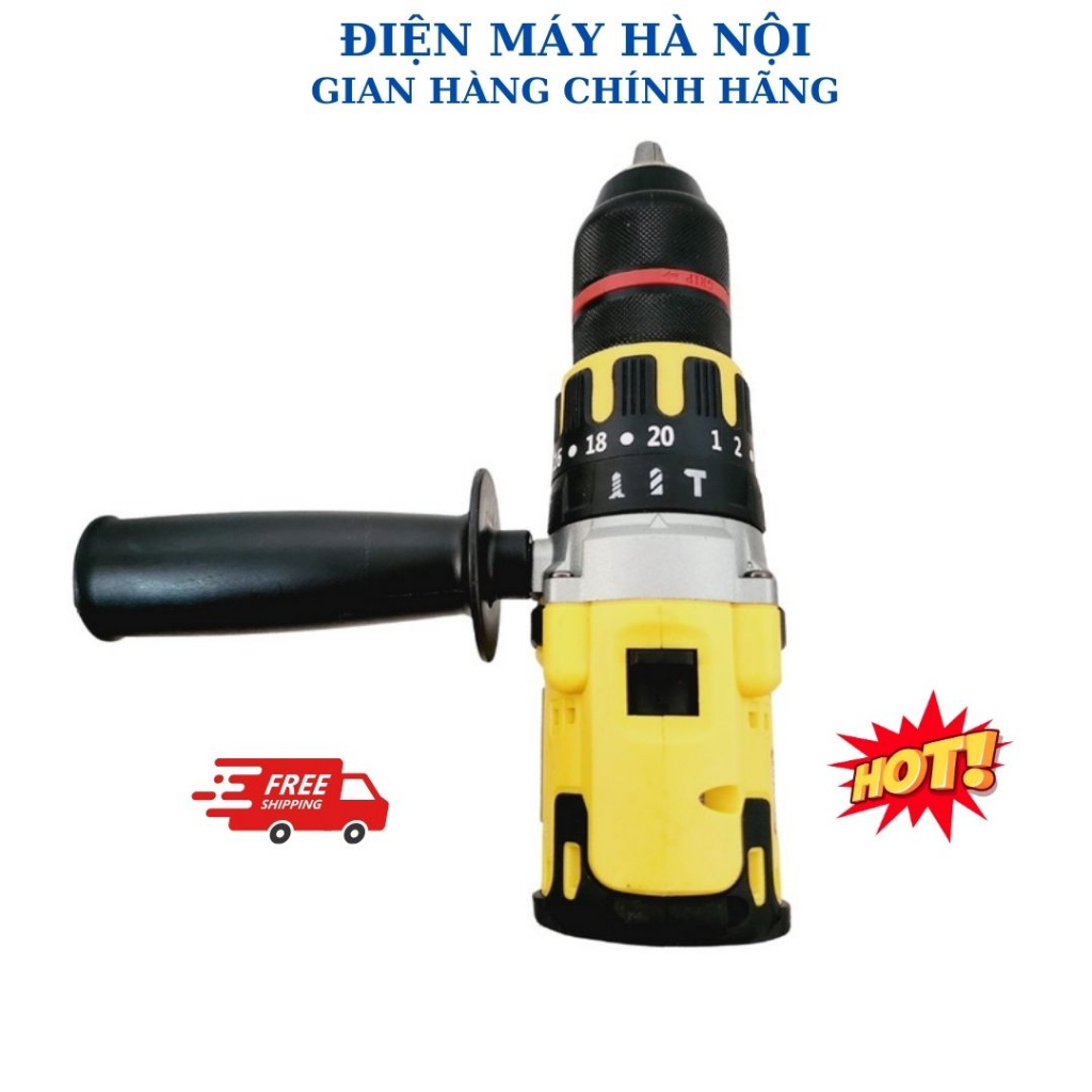 Máy Khoan Pin Dewalt Pin15C, Pin10C Kèm Phụ Kiện, Không Chổi Than Đầu 13mm, 3 Chức Năng Bắn Vít Rút Lõi - GONA024