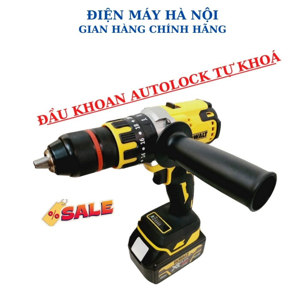 Máy Khoan Pin Dewalt Pin15C, Pin10C Kèm Phụ Kiện, Không Chổi Than Đầu 13mm, 3 Chức Năng Bắn Vít Rút Lõi - GONA024