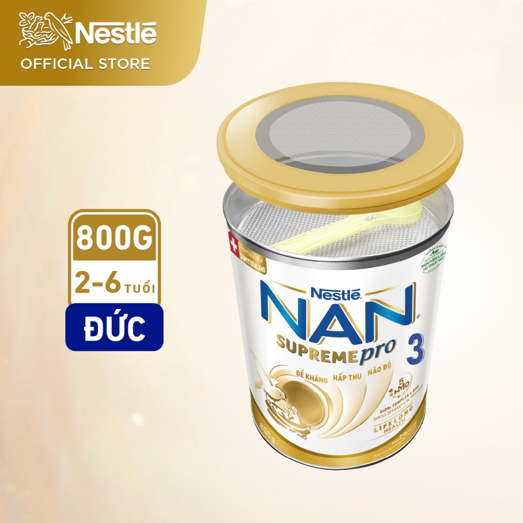 Ảnh Sữa Bột Nestlé NAN SupremePro 3 với 5HMO giúp tăng đề kháng, đạm Gentle Optipro giúp dễ hấp thu & hỗ trợ mẫn cảm 4