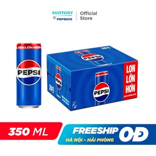 [SALE 15.7] Thùng Nước Ngọt Giải Khát Có Gaz Pepsi Lon Xanh (320ml/lon hoặc 350ml/lon)