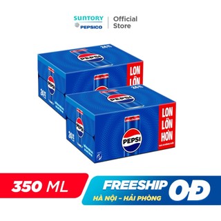 [SALE 15.7] Combo 2 Thùng 24 Lon Pepsi (320ml/lon hoặc 350ml/lon)