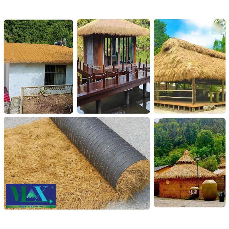 Cỏ rơm nhân tạo lợp mái - rơm nhân tạo xịn rẻ, cỏ rơm vàng tại hcm, hà ...