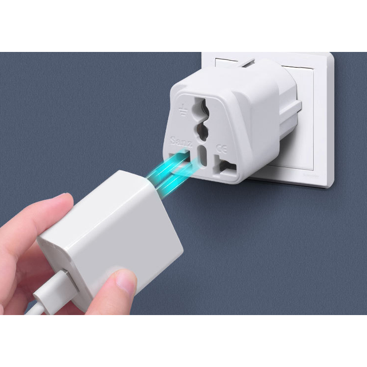 Bộ chuyển đổi tiêu chuẩn Đức Ổ cắm điện Đức Nga Pháp ổ cắm điện hai vòng phích cắm chuyển đổi tiêu chuẩn Châu Âu