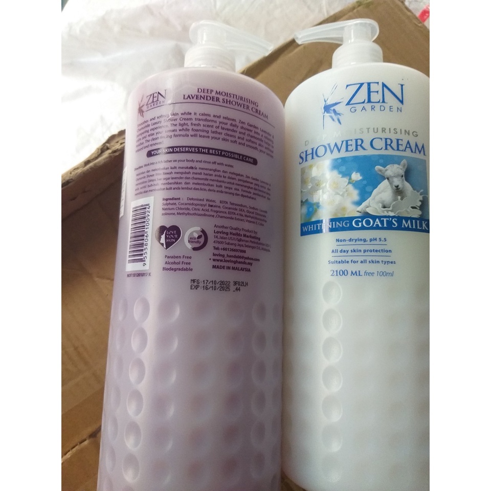 Sữa Tắm Dê Zen Garden Shower Cream 2100ml