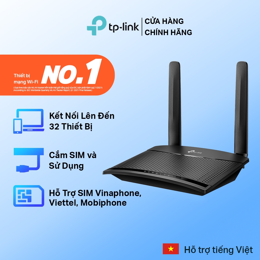 Ảnh Bộ Phát Wifi Di Động TP-Link TL-MR100 / TL-MR105 4G LTE Chuẩn N 300Mbps 1