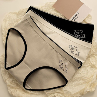 Quần Lót Nữ Cao Cấp Hình Gấu, Quần Lót Cotton Lưng Chun Co Giãn Thoải Mái Q34