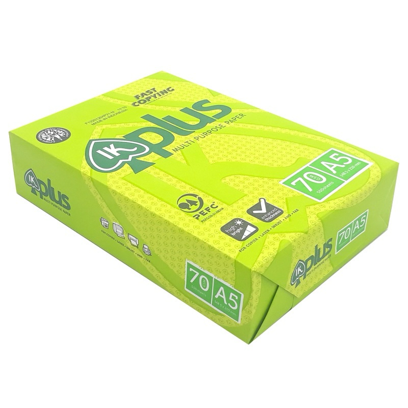 GIẤY IN A5 PLUS ĐL70G, INDONESIA (500 TỜ/1 GRAM) - VPP QUÔC HUY.
