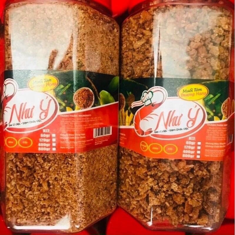 Muối Tôm Như Ý Thượng  Hạng Nguyên hạt to ngon - Hôp 400g.
