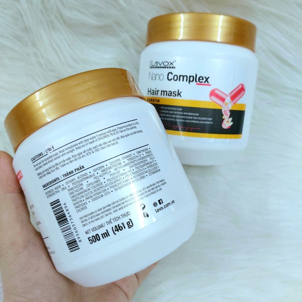 Hấp - Ủ Tóc Lavox NaNo 500ml - Sản Phẩm Dưỡng Tóc