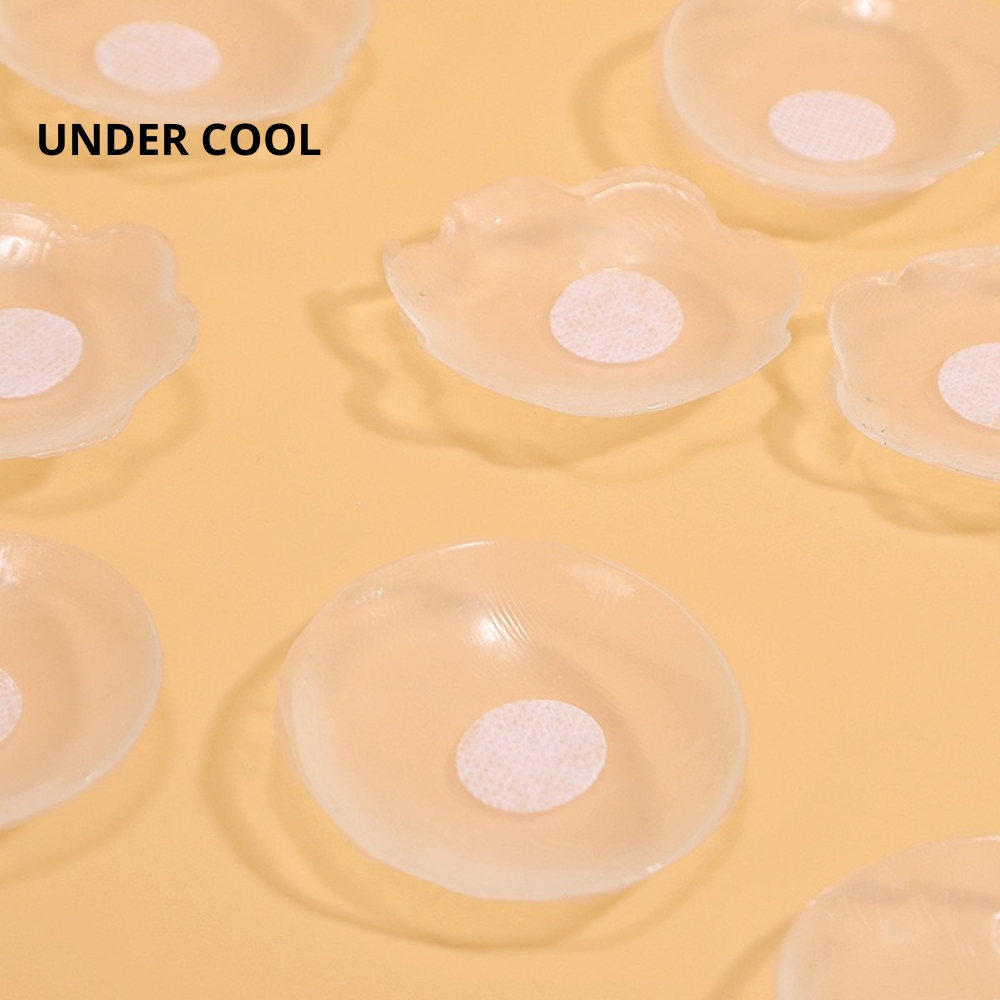 Hộp 5 Đôi Dán Nhũ Hoa silicon UNDERCOOL siêu mềm Sử Dụng Nhiều Lần - Dán Ngực Hộp thiếc Sang chảnh DT14