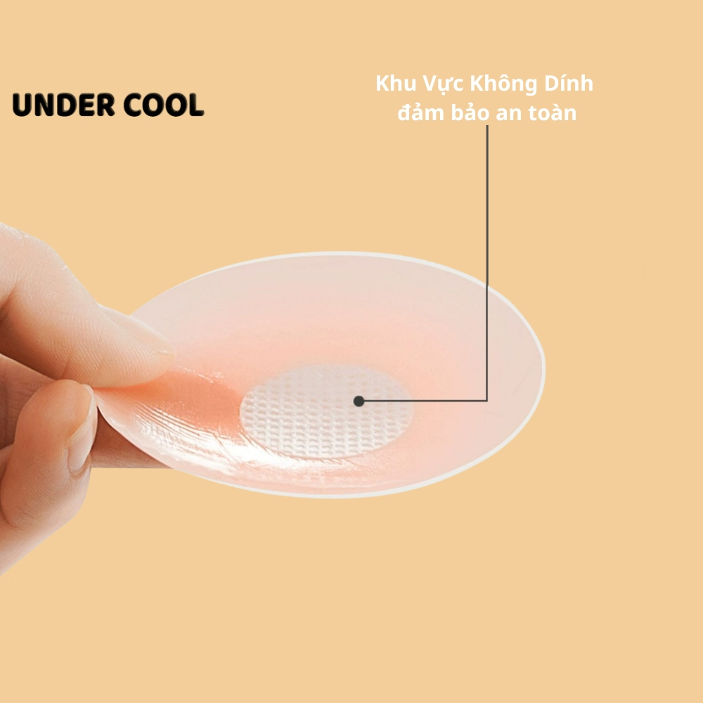 Hộp 5 Đôi Dán Nhũ Hoa silicon UNDERCOOL siêu mềm Sử Dụng Nhiều Lần - Dán Ngực Hộp thiếc Sang chảnh DT14