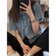 M.H STYLE ORDER Áo sơ mi denim ngắn tay kiểu Pháp dành cho nữ thiết kế mùa hè cardigan, dáng ôm hợp thời trang