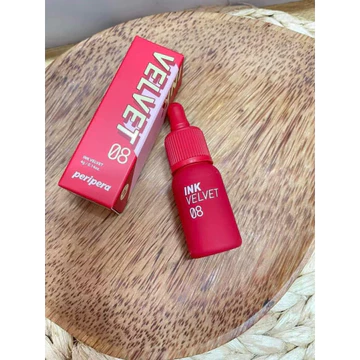 SON INK 08- Ink Velvet đỏ hồng mềm mịn tone da, son kem lì thiết kế hình lọ mực siêu đáng yêu