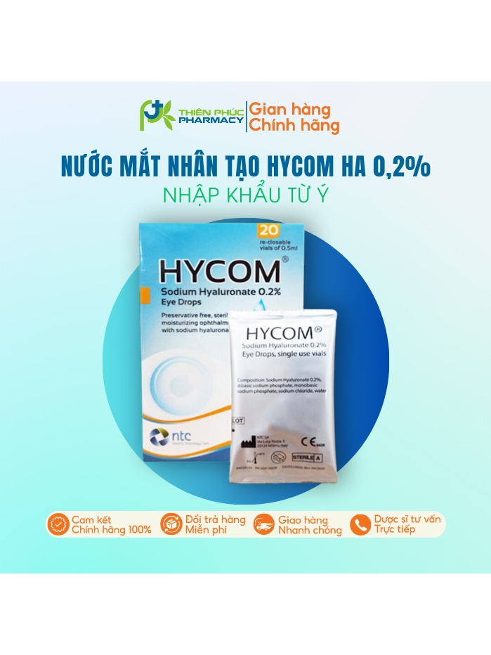 NƯỚC MẮT NHÂN TẠO HYCOM HA 0.2% | Shopee Việt Nam