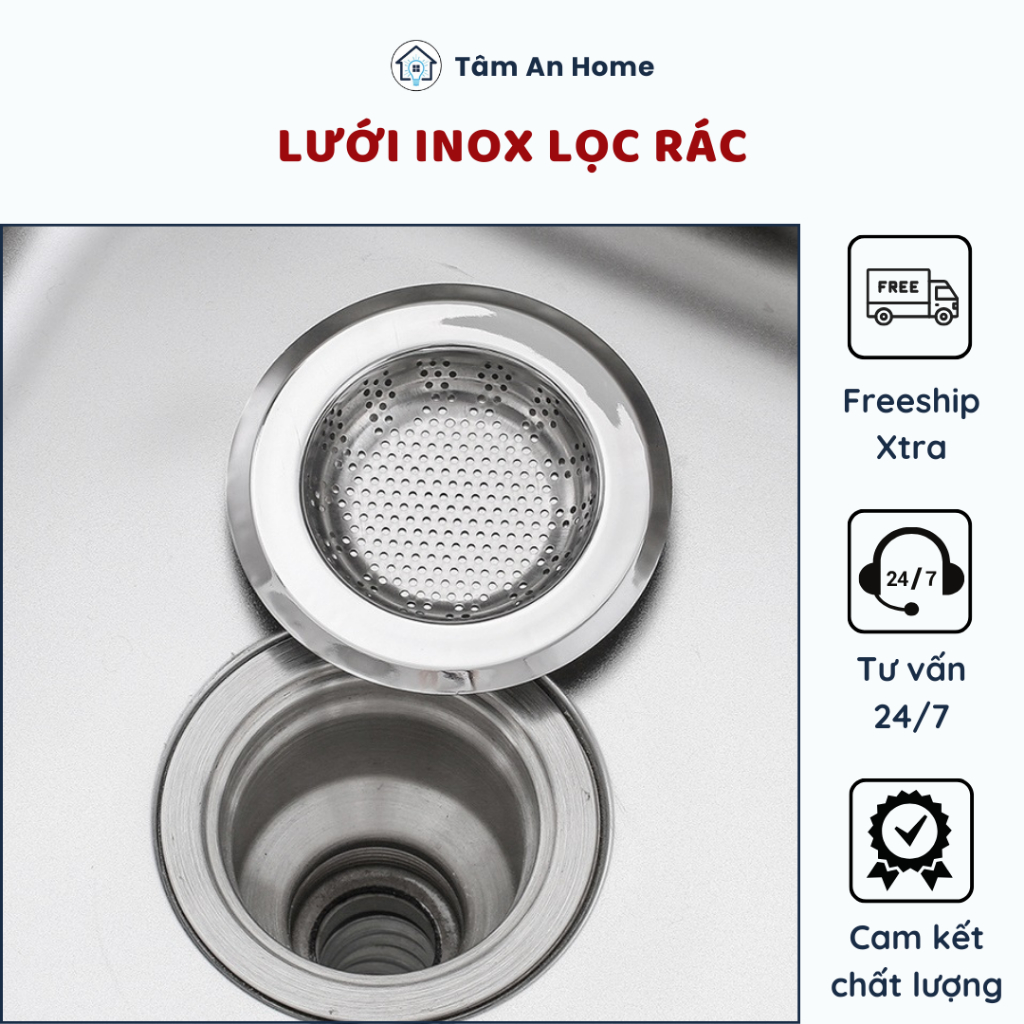 Dụng Cụ Lọc Ngăn Rác INOX Cho Bồn Rửa Chén | Shopee Việt Nam
