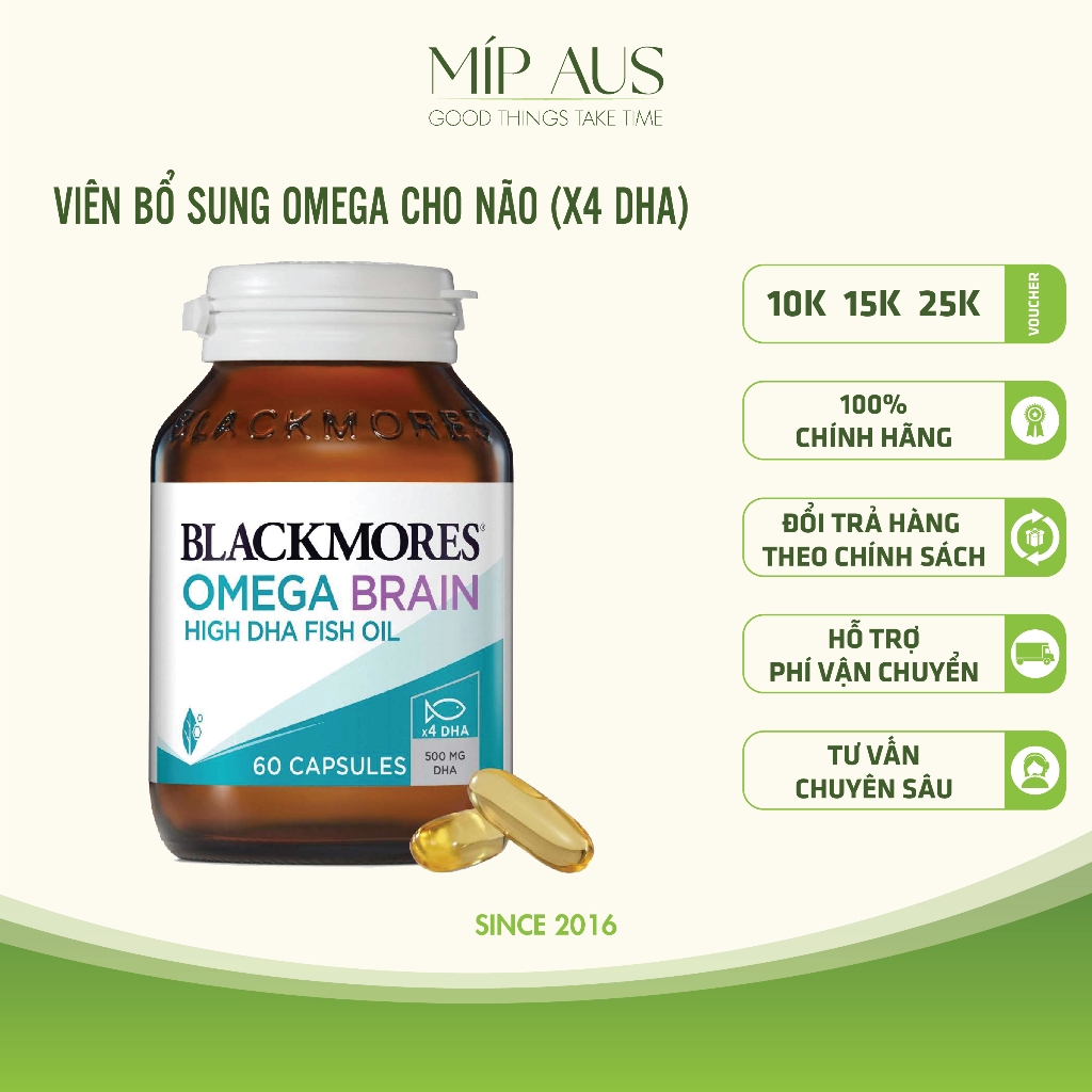 Viên Uống Bổ Sung Omega DHA Cho Não, Phát Triển Trí Não, Sáng Mắt ...