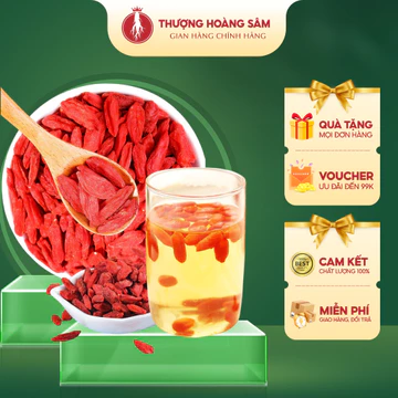 Kỷ Tử Hữu Cơ Ninh Hạ Thượng Hạng Loại 1 - Câu Kỷ Tử Sấy Khô - Kỷ Tử Đỏ Hữu Cơ Giúp An Thần, Tịnh Khí - Thượng Hoàng Sâm